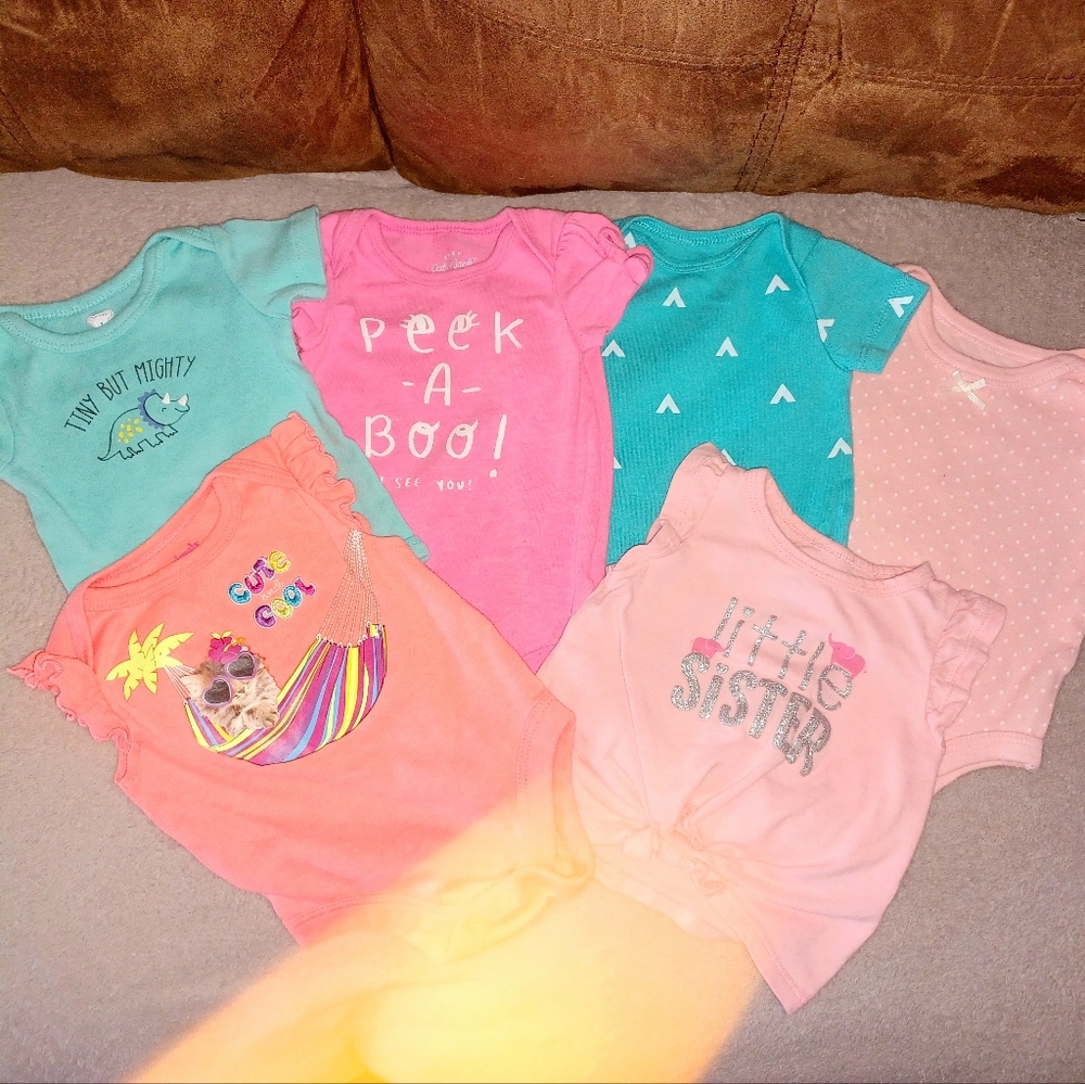Baby Girl Bundle - Assorted Onesies - 0 - 3 months